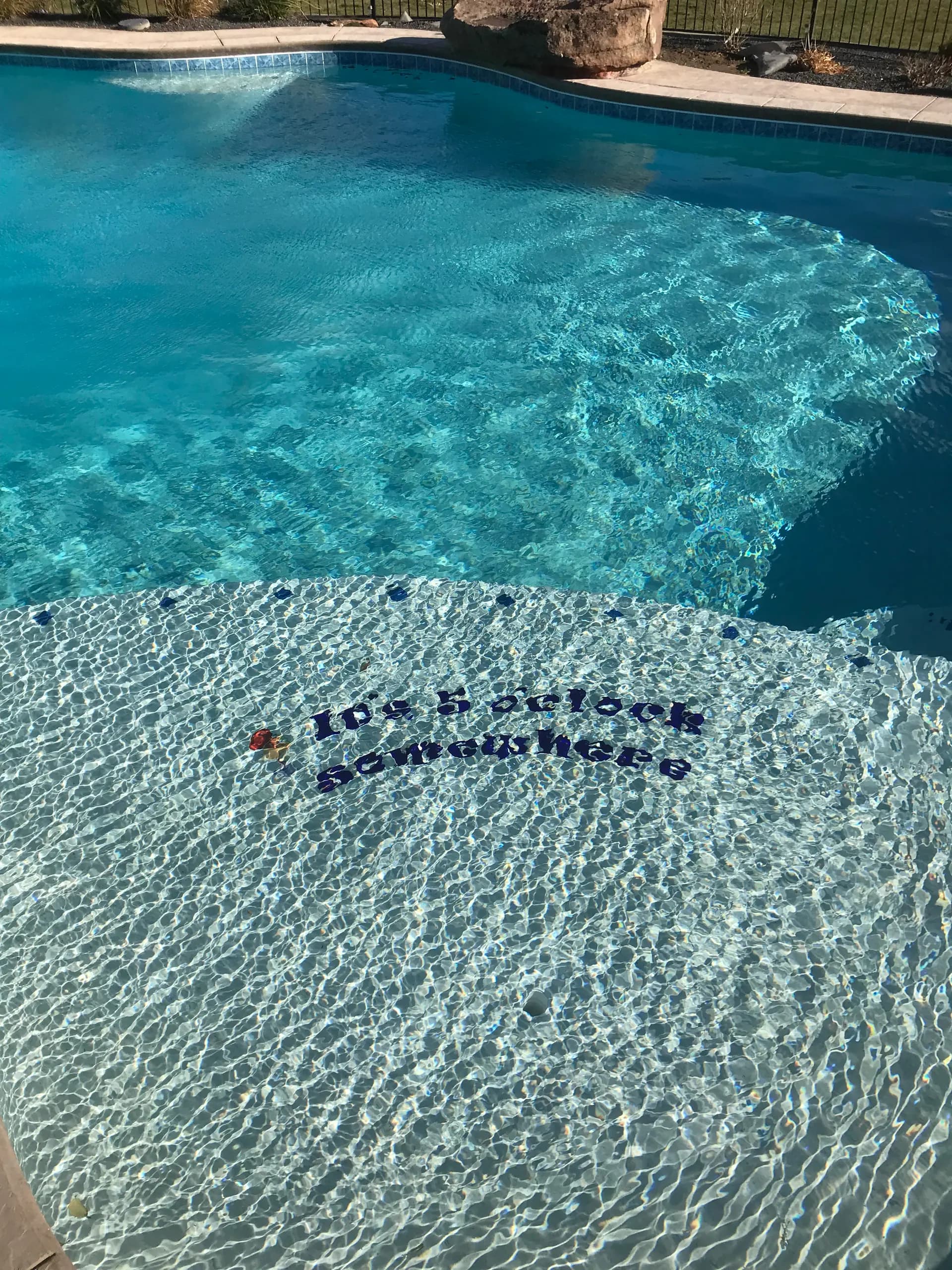 custom themed gunite pool five o clock somewhere backyard design