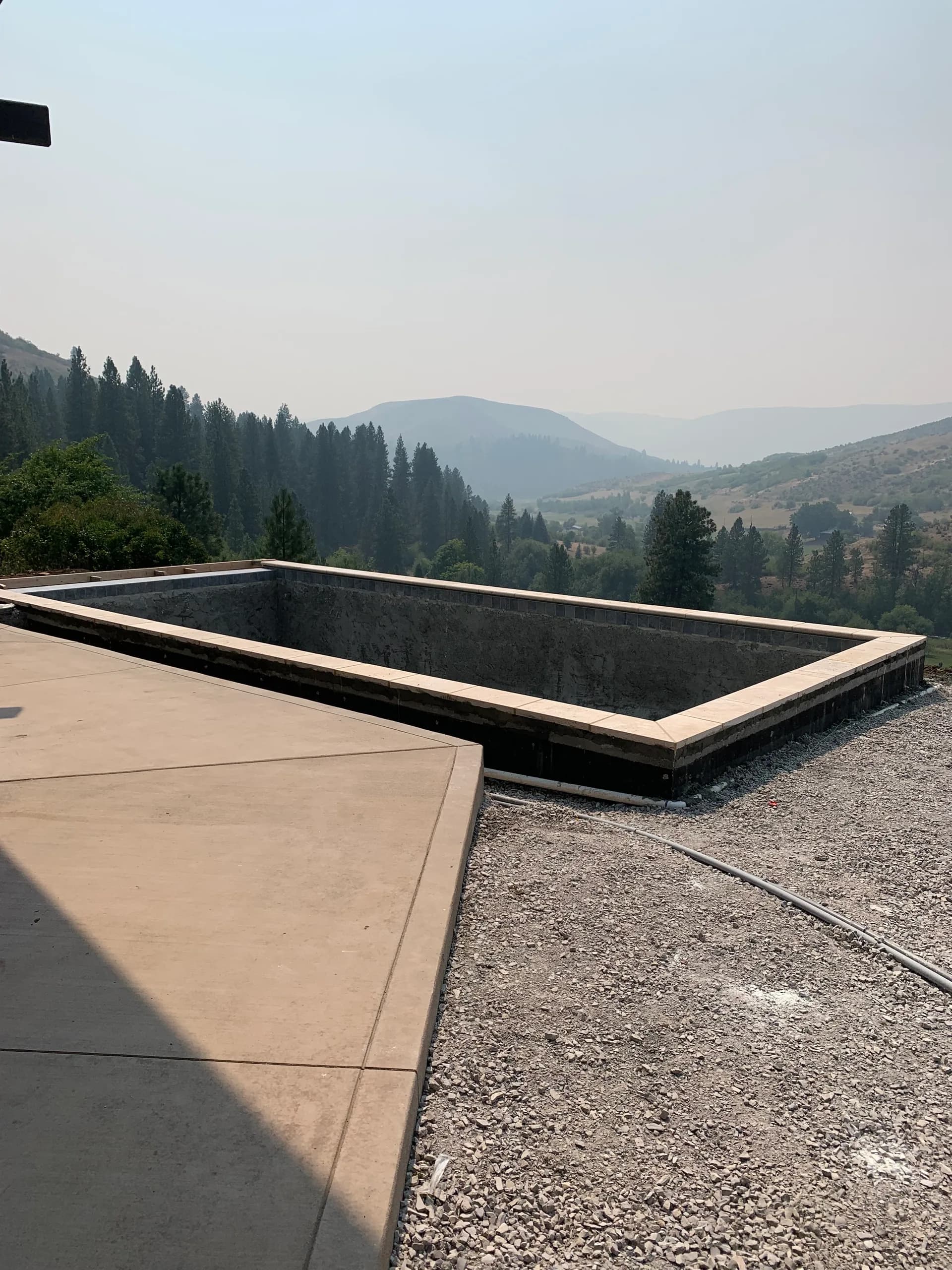 gunite pool shell structure excavation before plaster