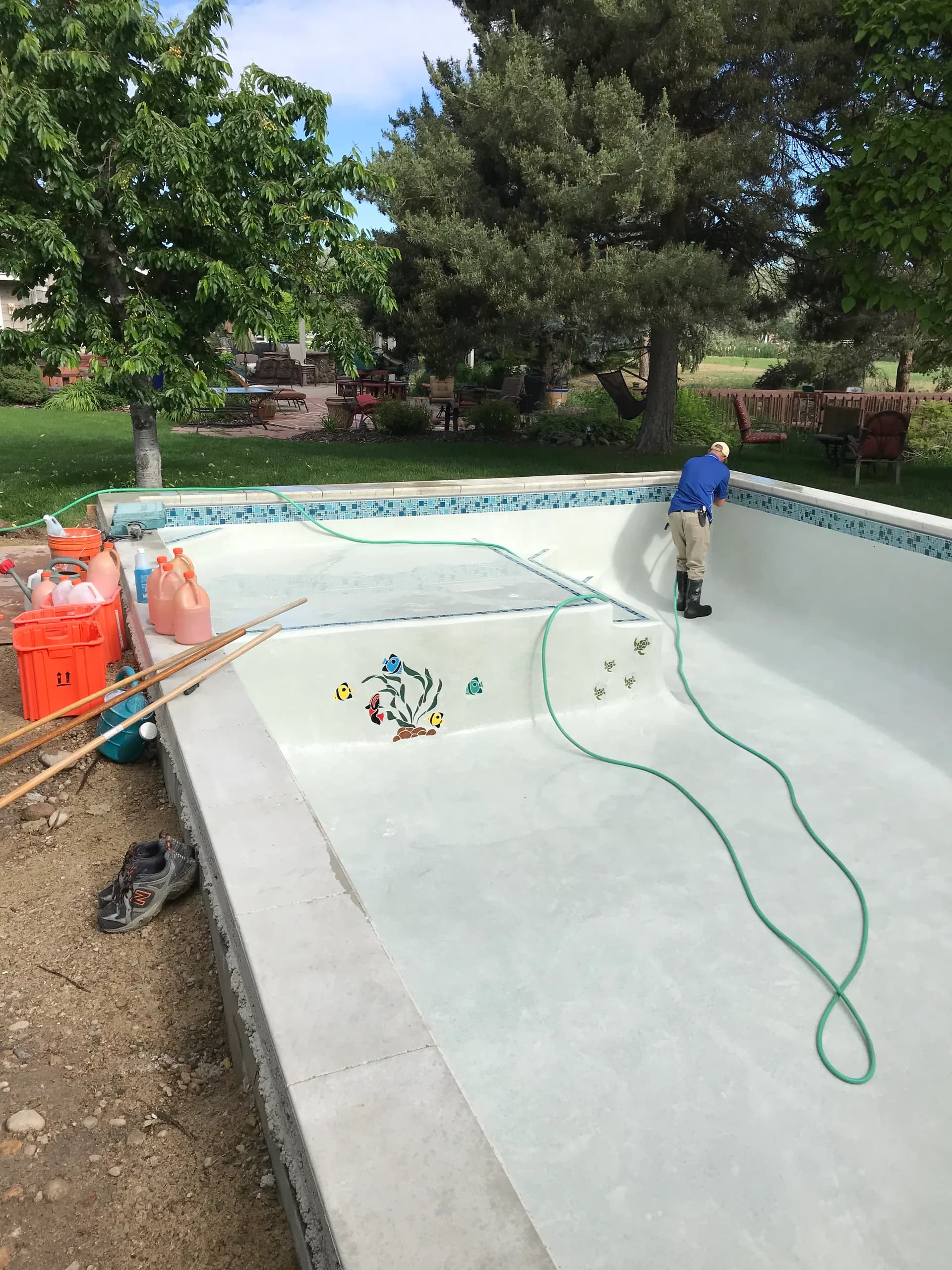 high end residential swimming pool eagle idaho sundek deck