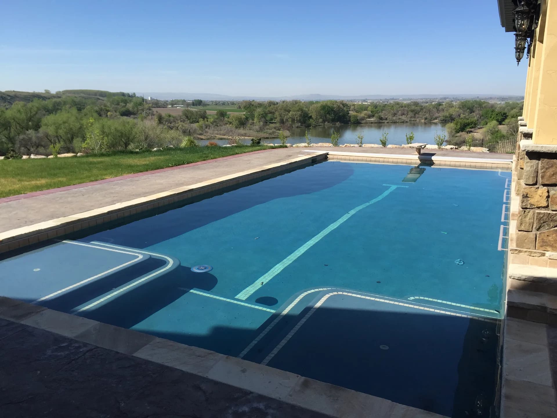 residential custom gunite pool fruitland idaho backyard
